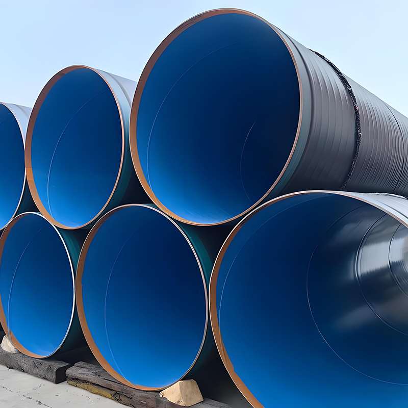 High-strength X52 spiral welded steel pipe with 3-layer polyethylene corrosion protection