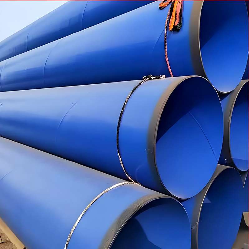 Underground FBE coated steel pipe for oil, gas, and water transmission pipelines