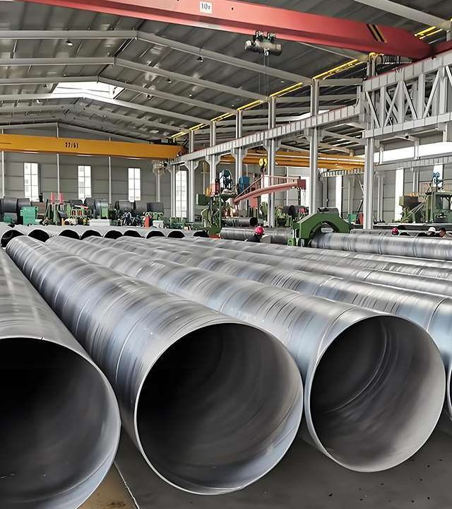 Steel pipe production workshop